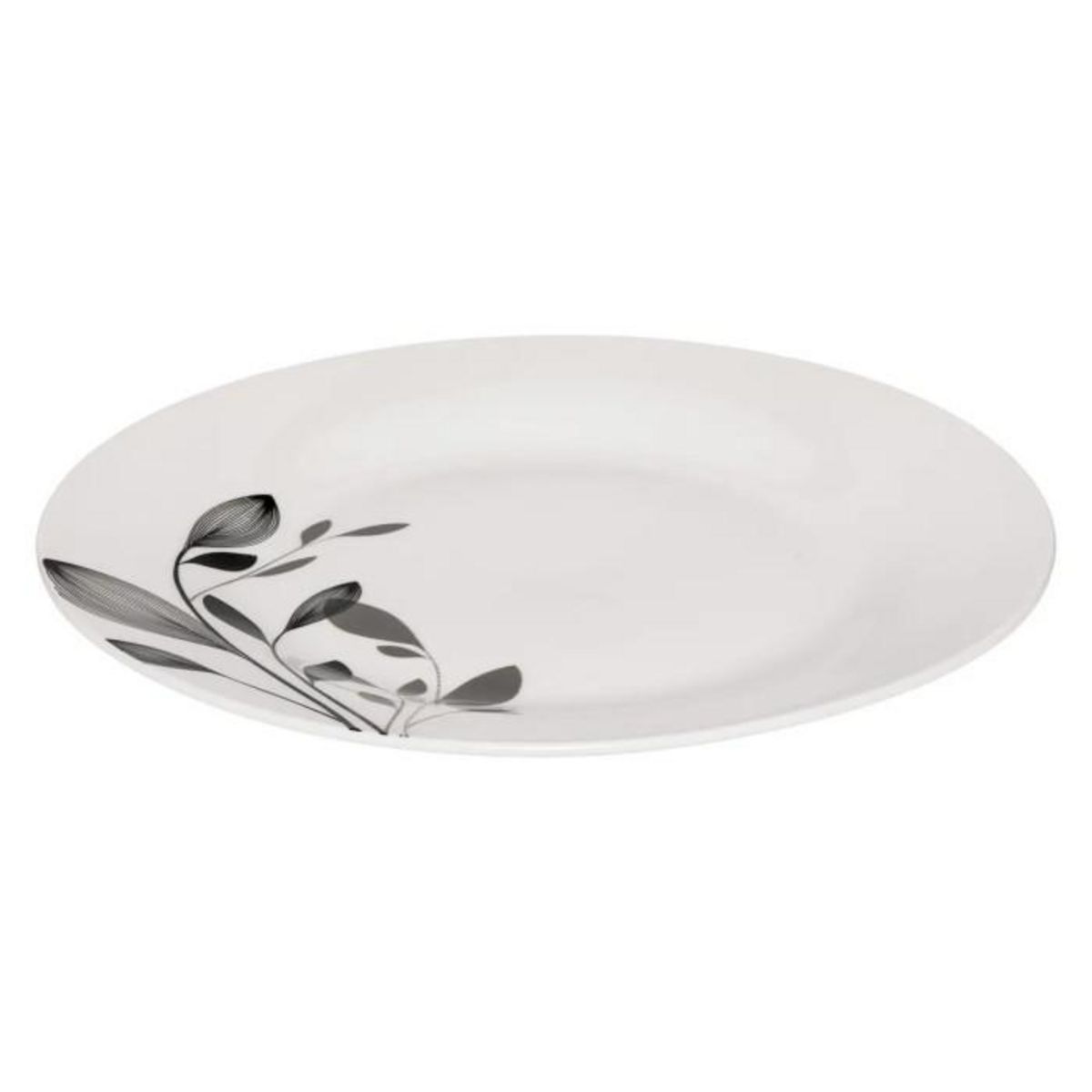 SECRET DE GOURMET Service de Table 18 Pièces  Lila  26cm Blanc & Noir