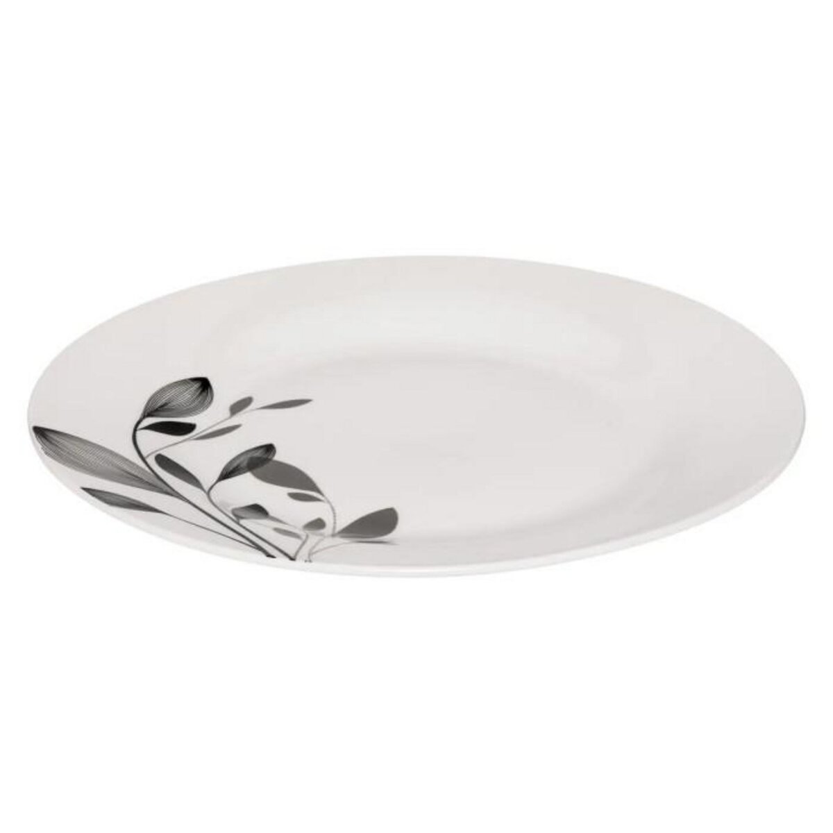 SECRET DE GOURMET Service de Table 18 Pièces  Lila  26cm Blanc & Noir
