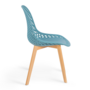 Voir la diapositive 5 : ID MARKET Lot de 4 chaises MANDY mix color pastel rose, blanc, gris clair et bleu