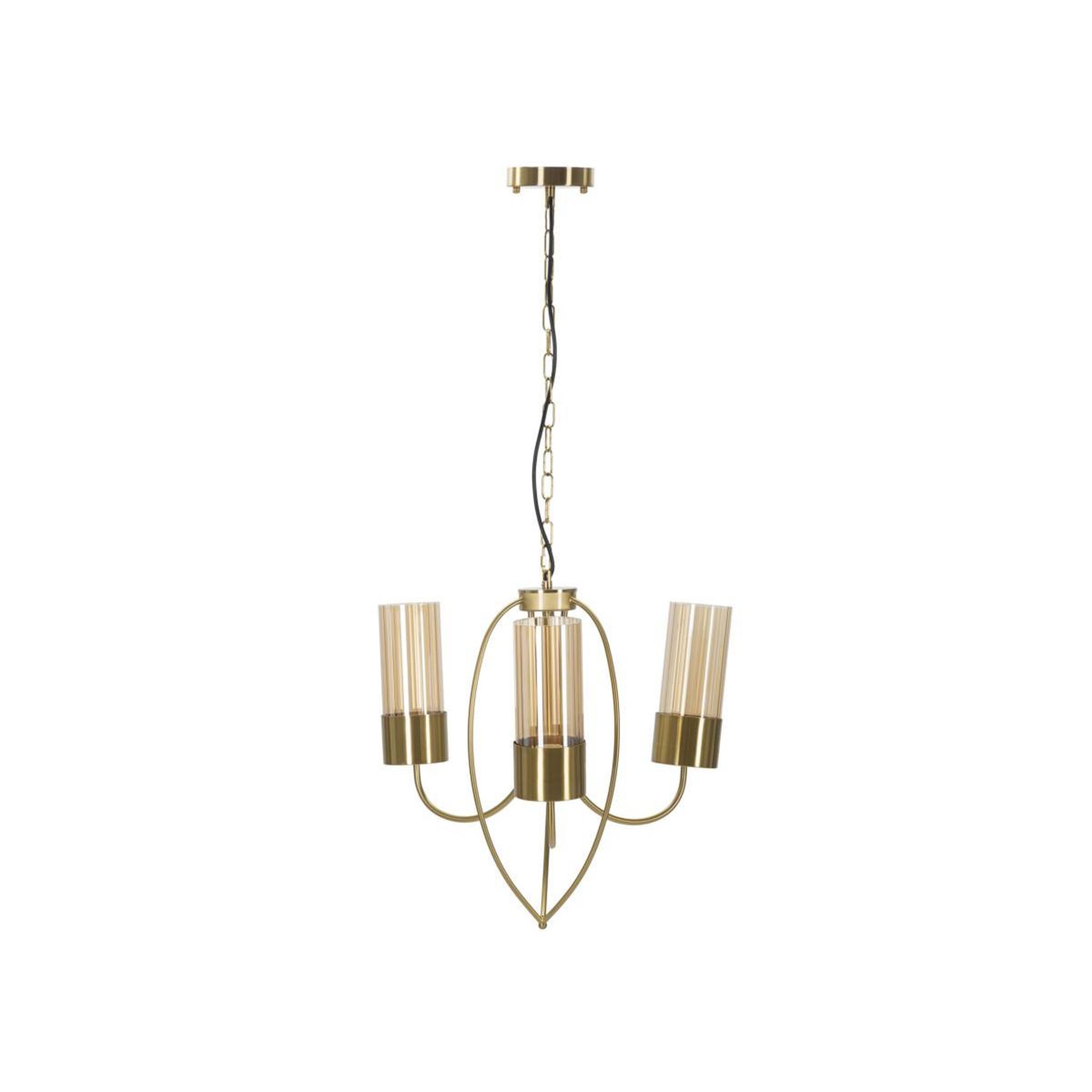Paris Prix Lampe Suspension 3 Têtes  Versailles  60cm Or
