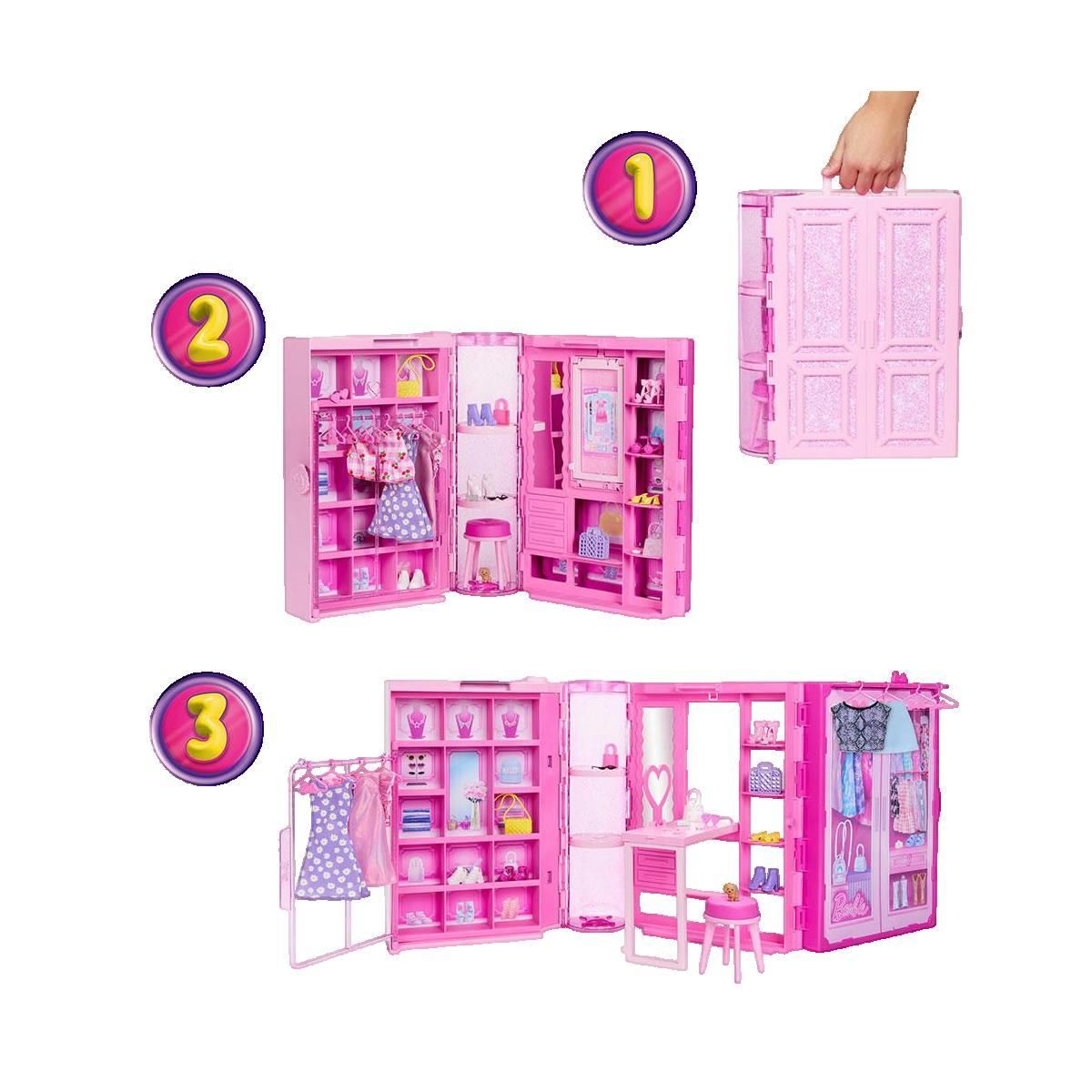 MATTEL Ensemble Dressing de rêve Barbie 3.0 Mattel rose pailleté