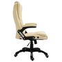 Voir la diapositive 4 : VIDAXL Chaise de bureau Creme Similicuir