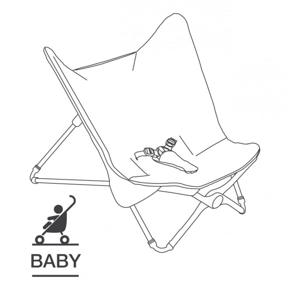 BEABA Transat compact évolutif - Gris