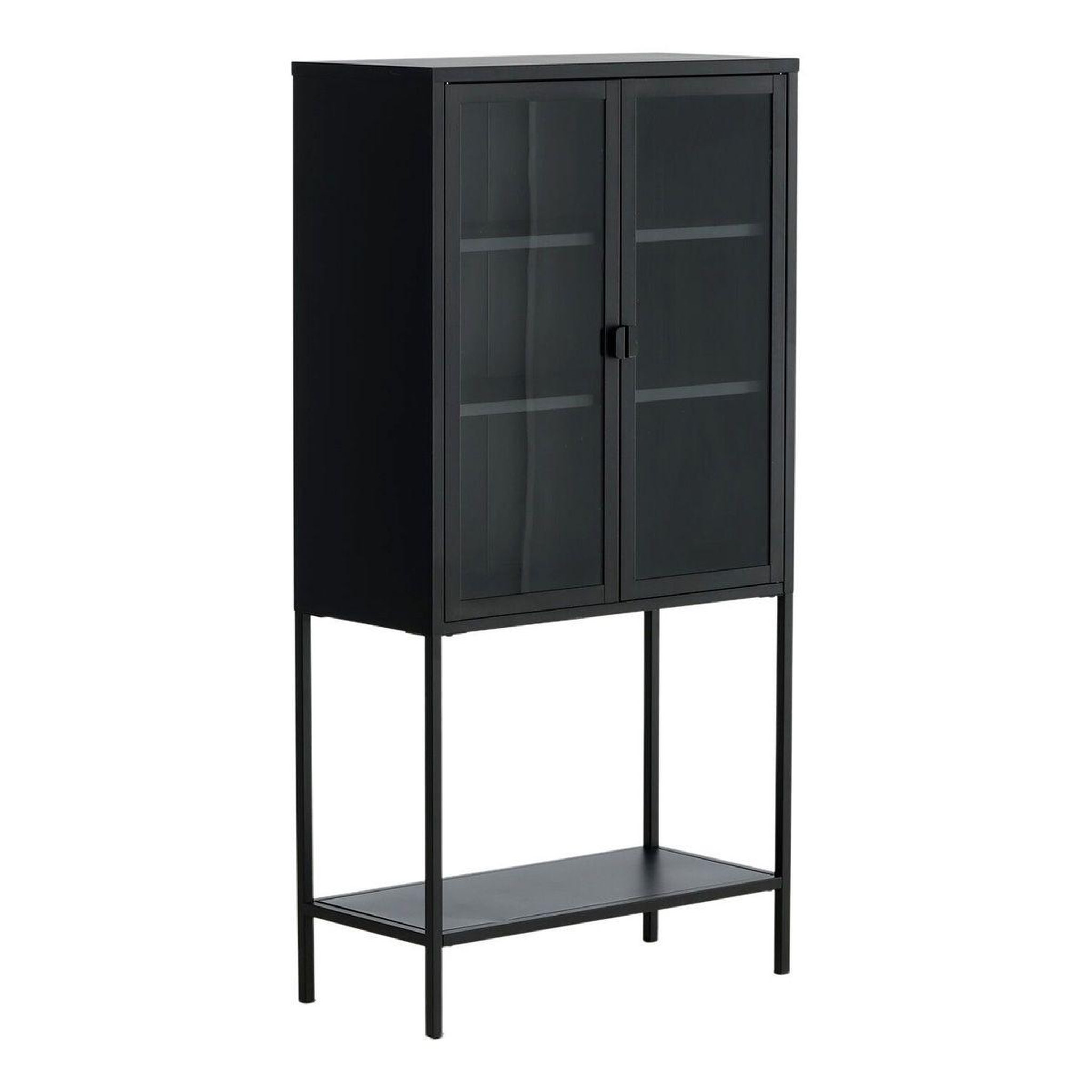 Paris Prix Vitrine 2 portes en verre  misha  150cm noir