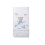 INTERBABY Parure Lit Bébé Amovible Avion papier - Bleu