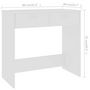 Voir la diapositive 6 : VIDAXL Bureau Blanc 80x40x75 cm Bois d'ingenierie