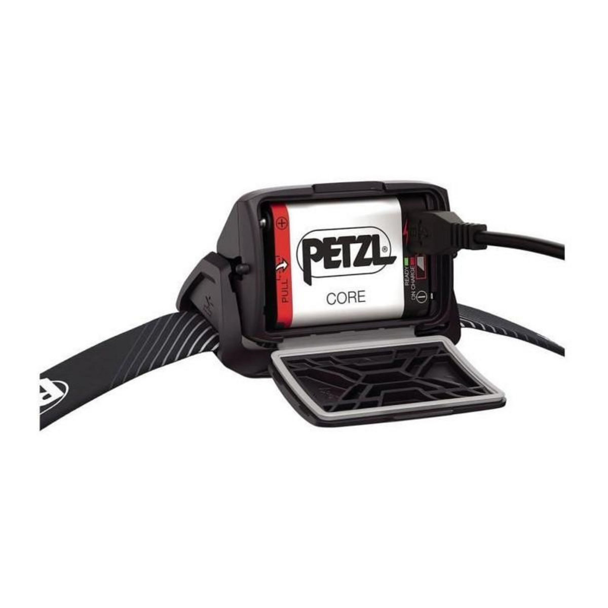 Petzl Lampe frontale - PETZL - ACTIK CORE - Peche / Navigation - 600 lumens - Batterie rechargeable incluse - Gris