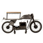 Voir la diapositive 4 : Paris Prix Table de Bar Design  Motocyclette  200cm Gris