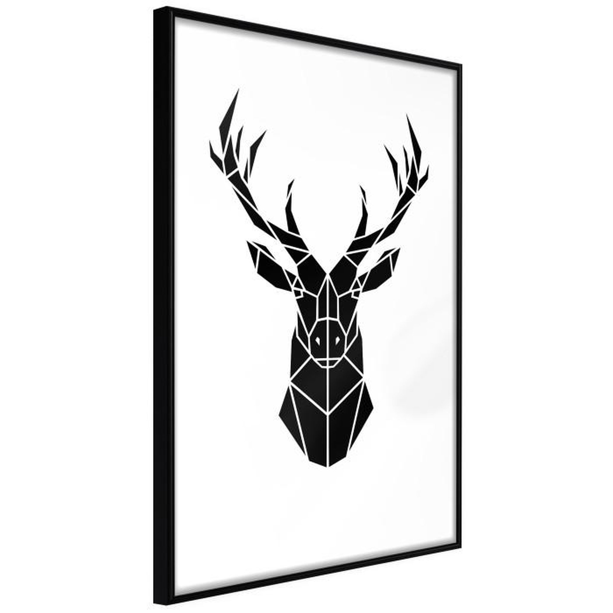 Paris Prix Affiche Murale Encadrée  Geometric Stag. Coloris disponibles : Noir, Jaune