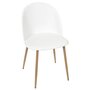 The Home Deco Factory Chaise scandinave Bergen blanche