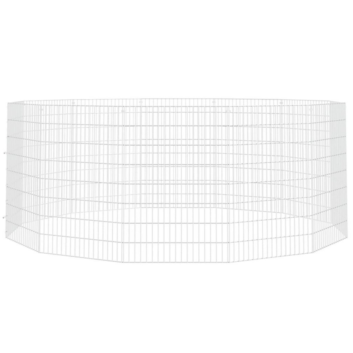 VIDAXL Enclos d'animaux en liberte 12 panneaux 54x80 cm fer galvanise