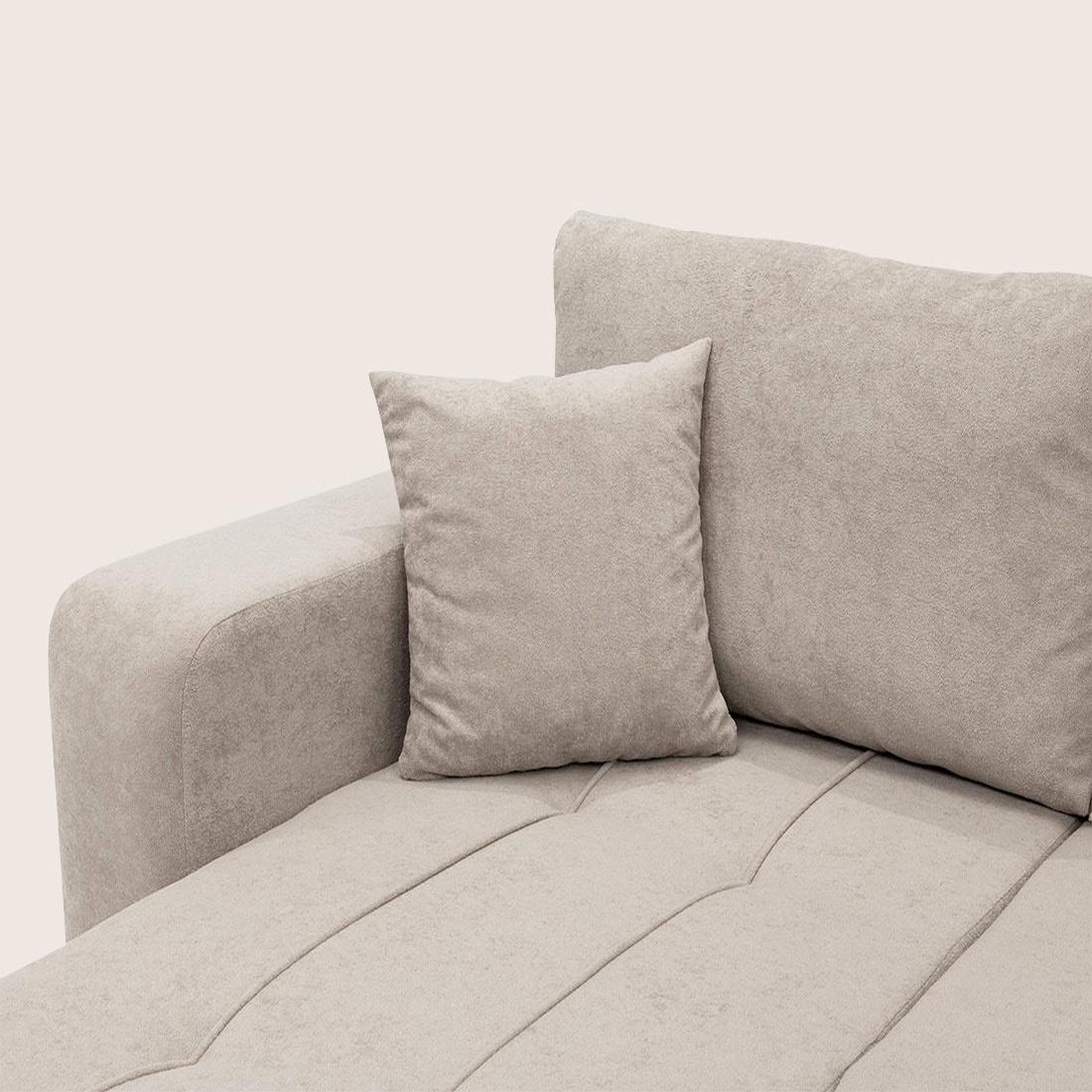 Voir la diapositive 6 : BEST MOBILIER Nicole - canapé panoramique en u 7 places convertible avec coffre en tissu
