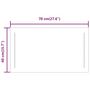 Voir la diapositive 6 : VIDAXL Miroir de salle de bain a LED 40x70 cm