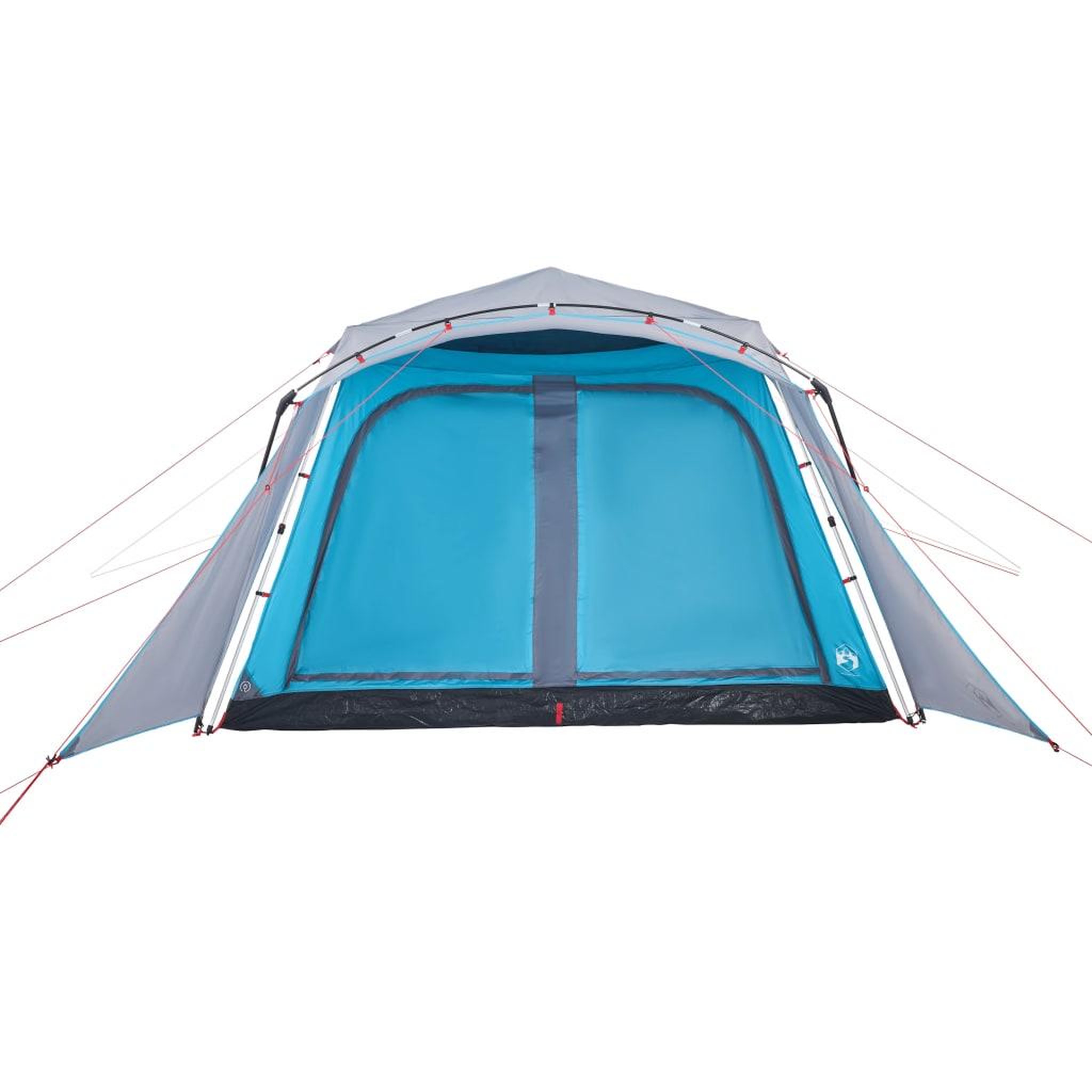 Voir la diapositive 5 : VIDAXL Tente familiale avec porche 9 personnes bleu degagement rapide