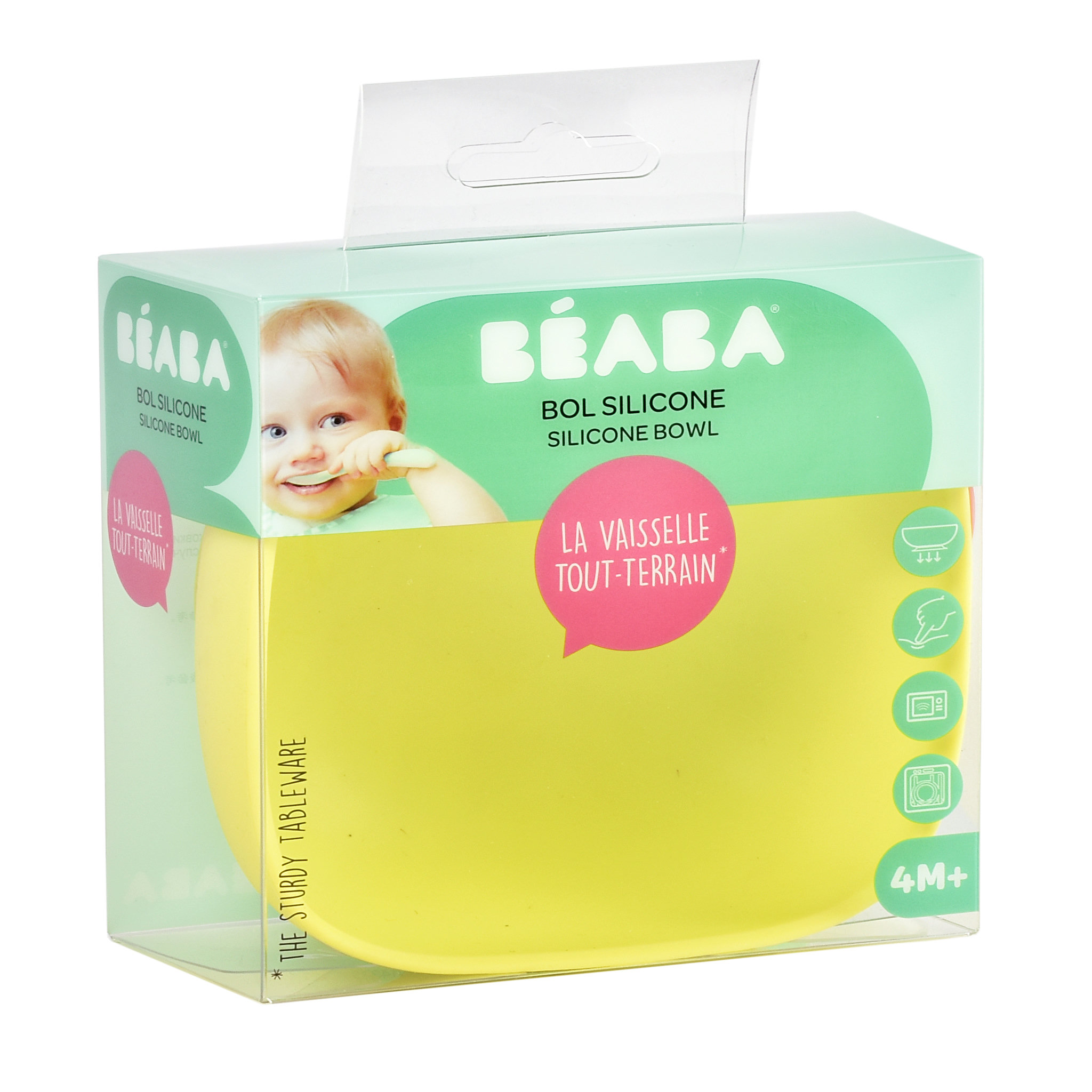 Voir la diapositive 2 : BEABA Bol en silicone avec ventouse 