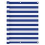 Voir la diapositive 1 : VIDAXL Ecran de balcon Blanc et bleu 120x500 cm Tissu Oxford
