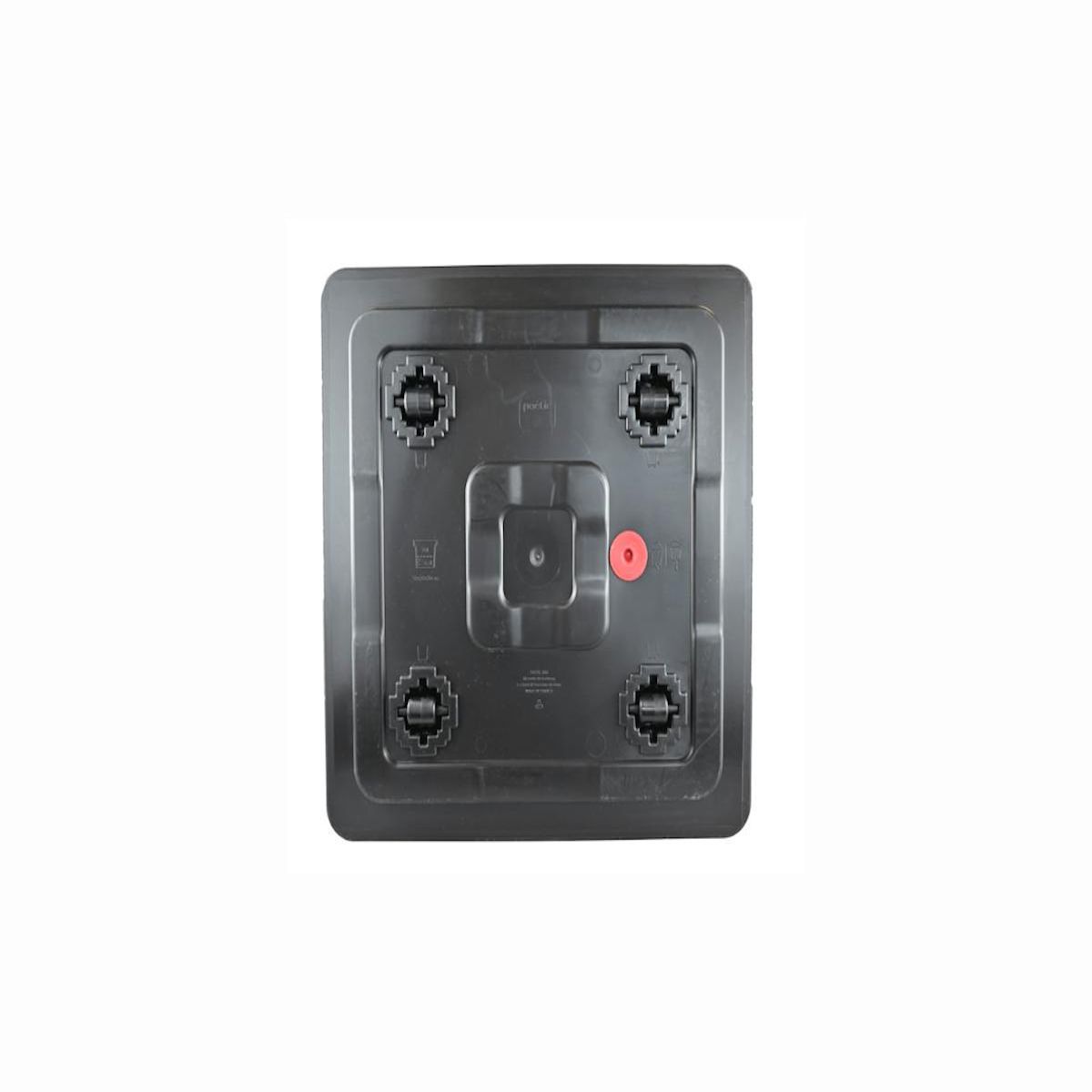 Eda Pot de fleur carré Carel gris anthracite 39 x 39 x 39 cm - Eda