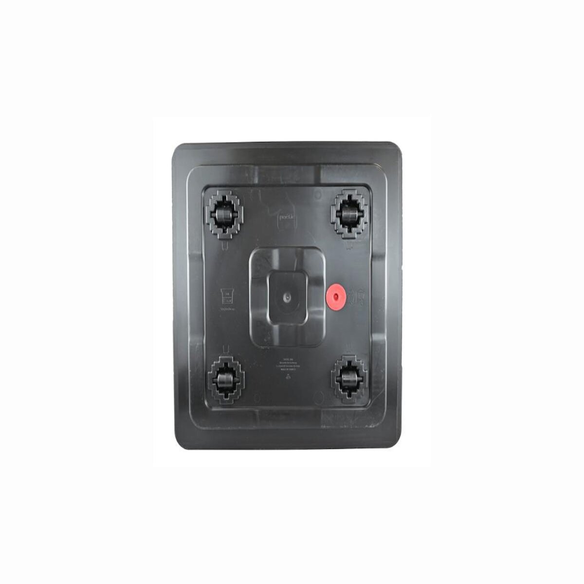 Eda Pot de fleur carré Carel gris anthracite 39 x 39 x 39 cm - Eda