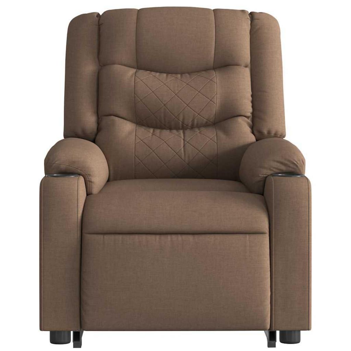 VIDAXL Fauteuil de massage inclinable Marron Tissu