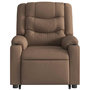 Voir la diapositive 5 : VIDAXL Fauteuil de massage inclinable Marron Tissu