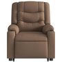 Voir la diapositive 5 : VIDAXL Fauteuil de massage inclinable Marron Tissu