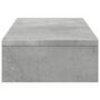 Voir la diapositive 5 : VIDAXL Support de moniteur réglable gris béton bois d ingénierie