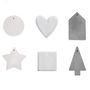 Voir la diapositive 3 : Rayher Moule en silicone 6 formes - maison, rond, carré, coeur, sapin, étoile