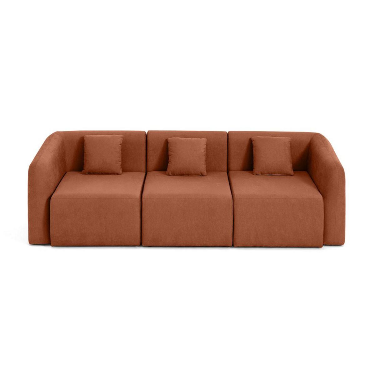 LISA DESIGN Ikare - canapé modulable 3 places - en tissu