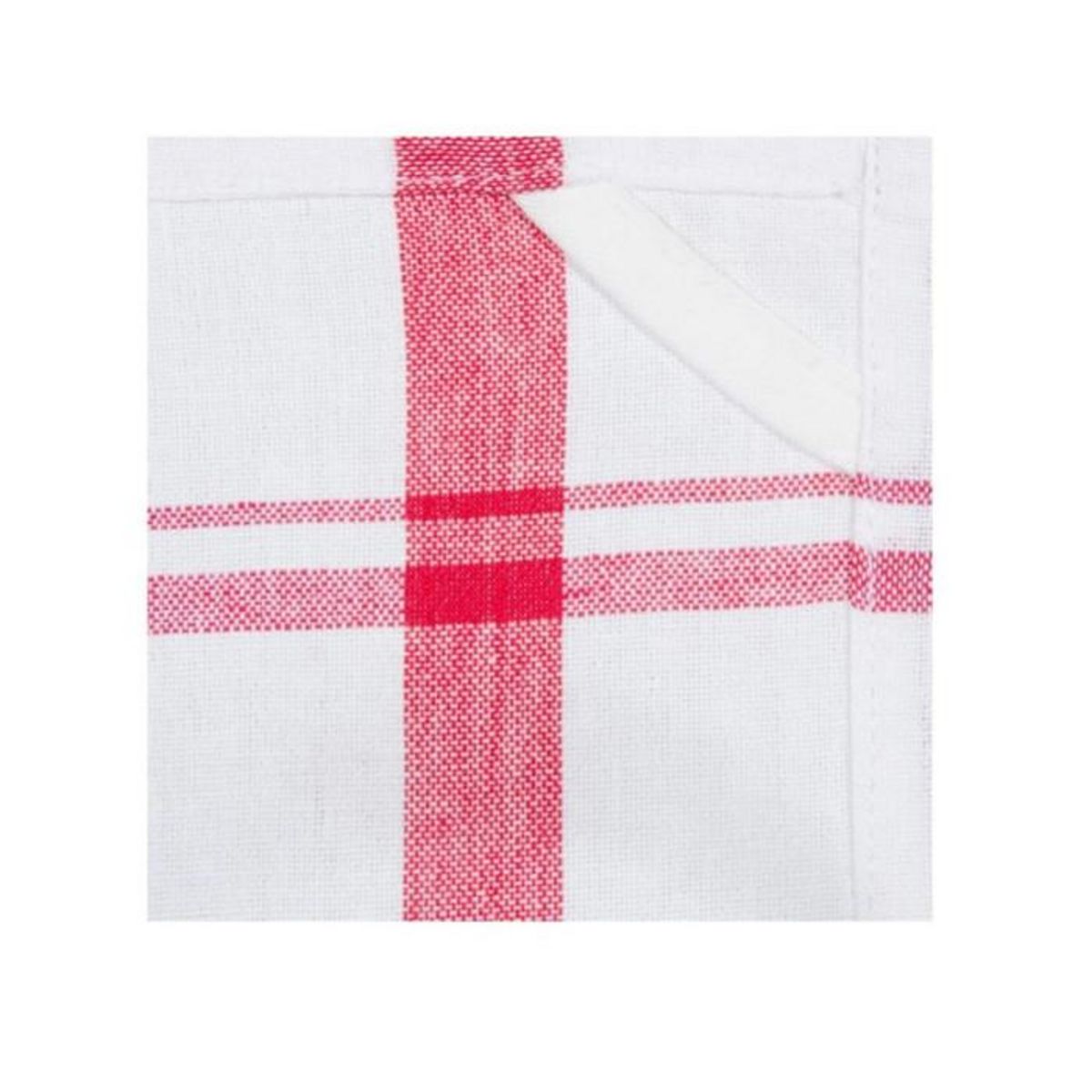 Paris Prix Lot de 2 Torchons de Cuisine  Traditionnel  70cm Rouge