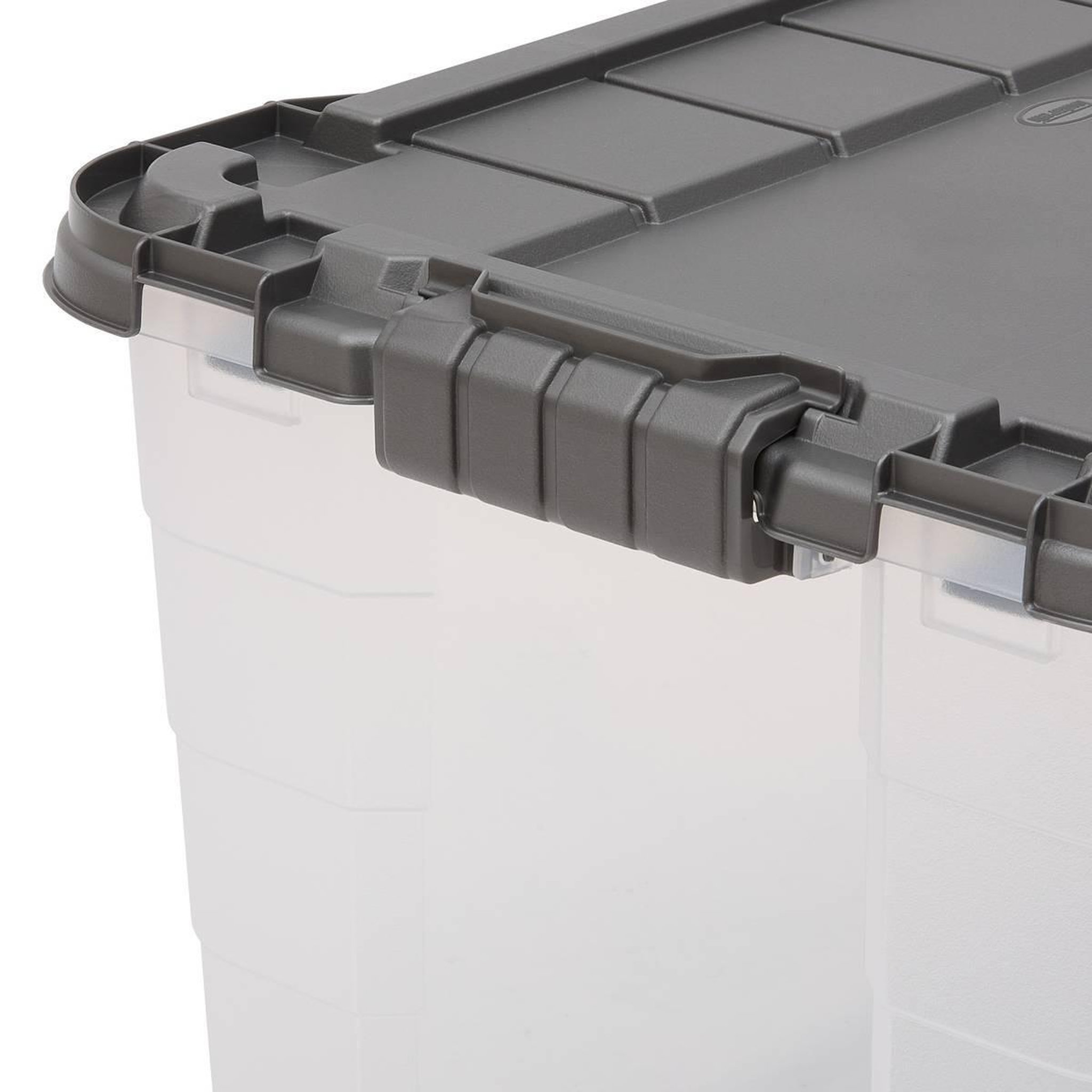 Voir la diapositive 4 : FIVE Boîte de rangement à roulettes  block'it  60l transparent