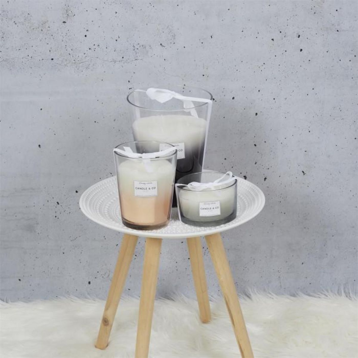 Paris Prix Bougie Parfumée 3 Mèches  Harmony  16cm Linge Frais