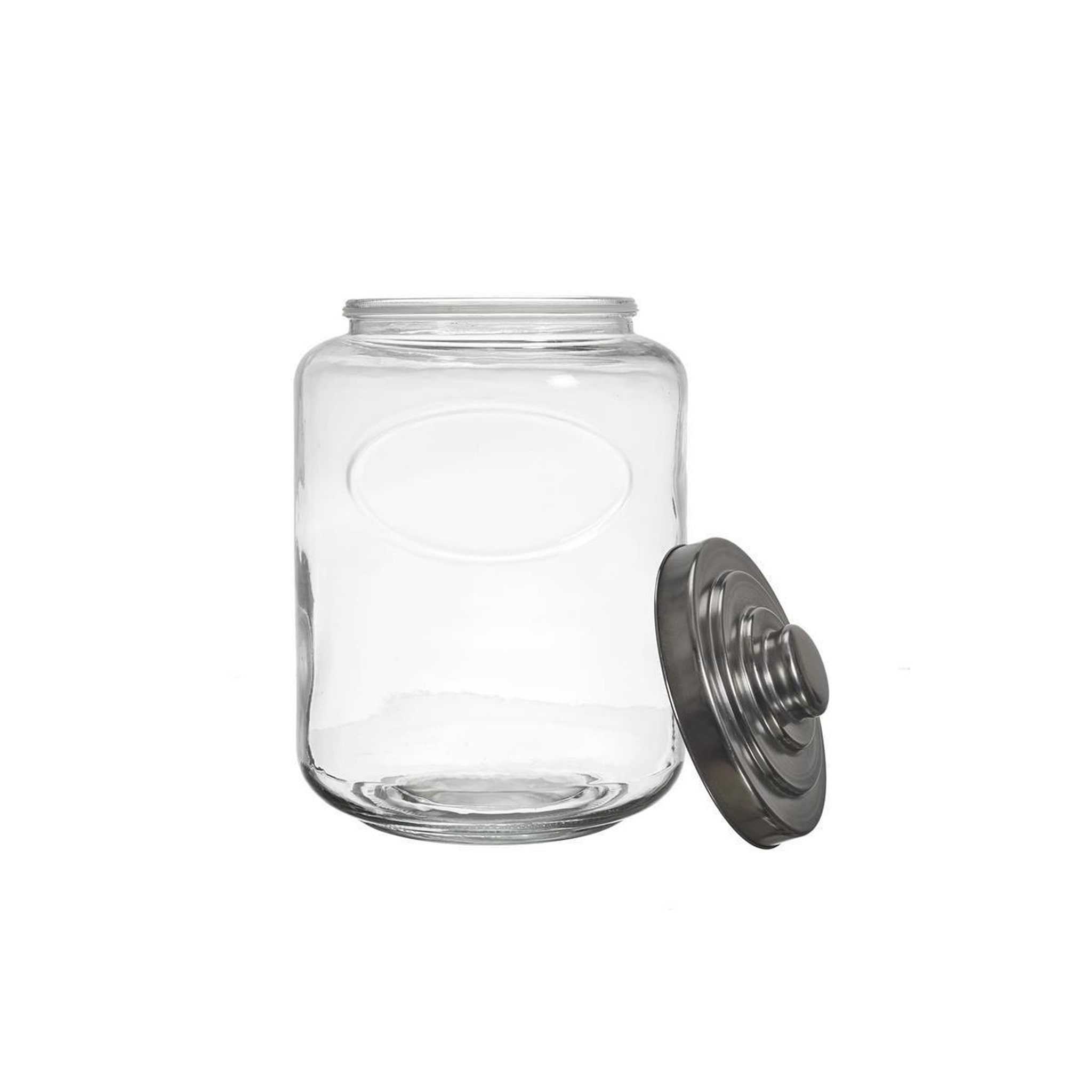 Voir la diapositive 2 : COOK CONCEPT Bocal à biscuits  couvercle métal  6l transparent