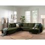 Voir la diapositive 4 : LISA DESIGN Rune - canapé panoramique avec pouf d'appoint - 7 places - style scandinave - gauche