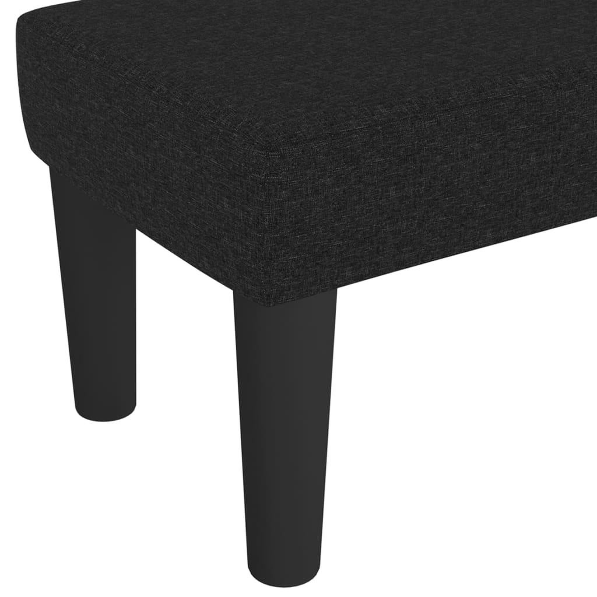 Voir la diapositive 5 : VIDAXL Banc Noir 100x30x30 cm Tissu