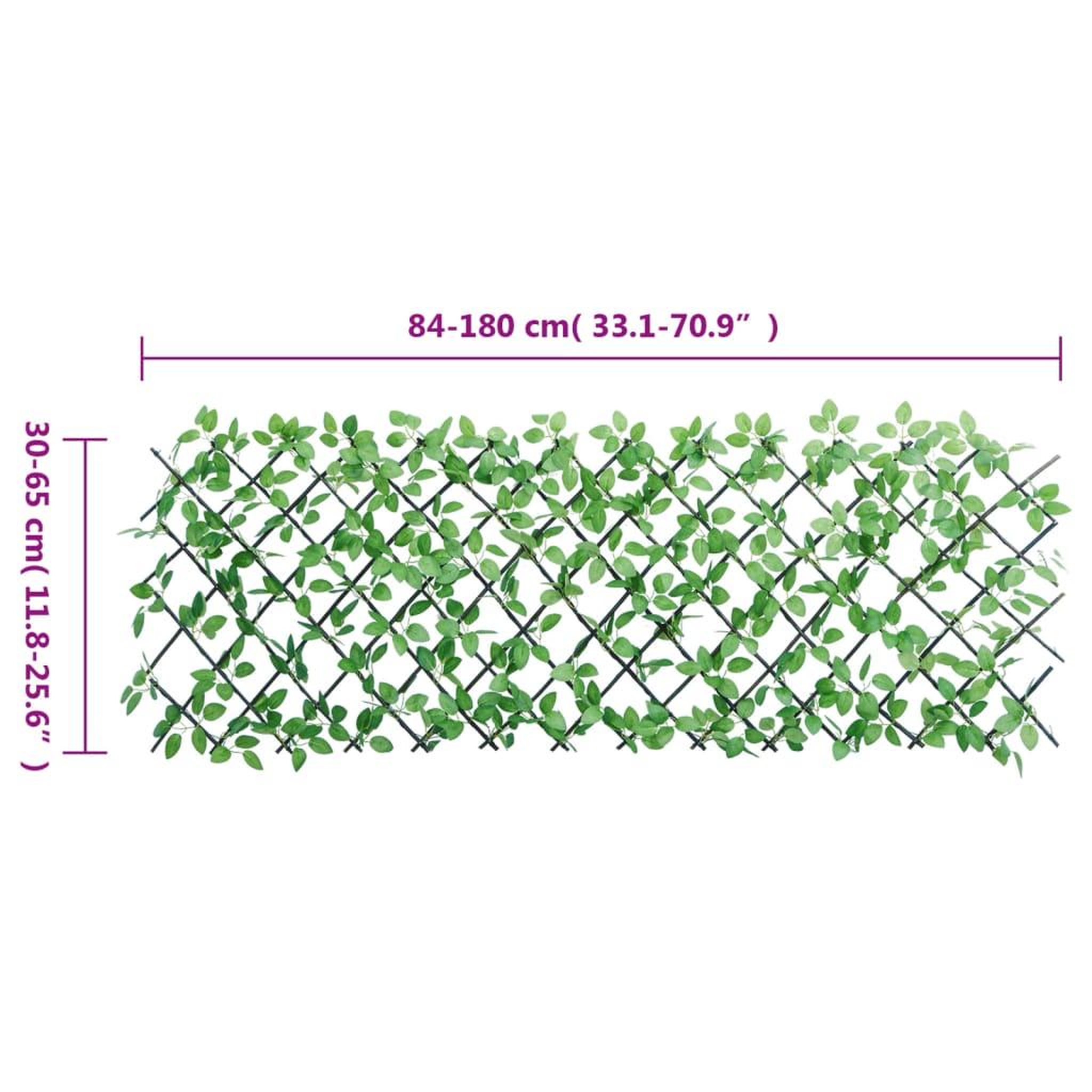 Voir la diapositive 6 : VIDAXL vidaXL Treillis de lierre artificiel extensible 5 pcs vert 180x65 cm