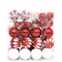 Voir la diapositive 3 : VIDAXL Ensemble de boules de Noël 64 pcs Rouge et blanc
