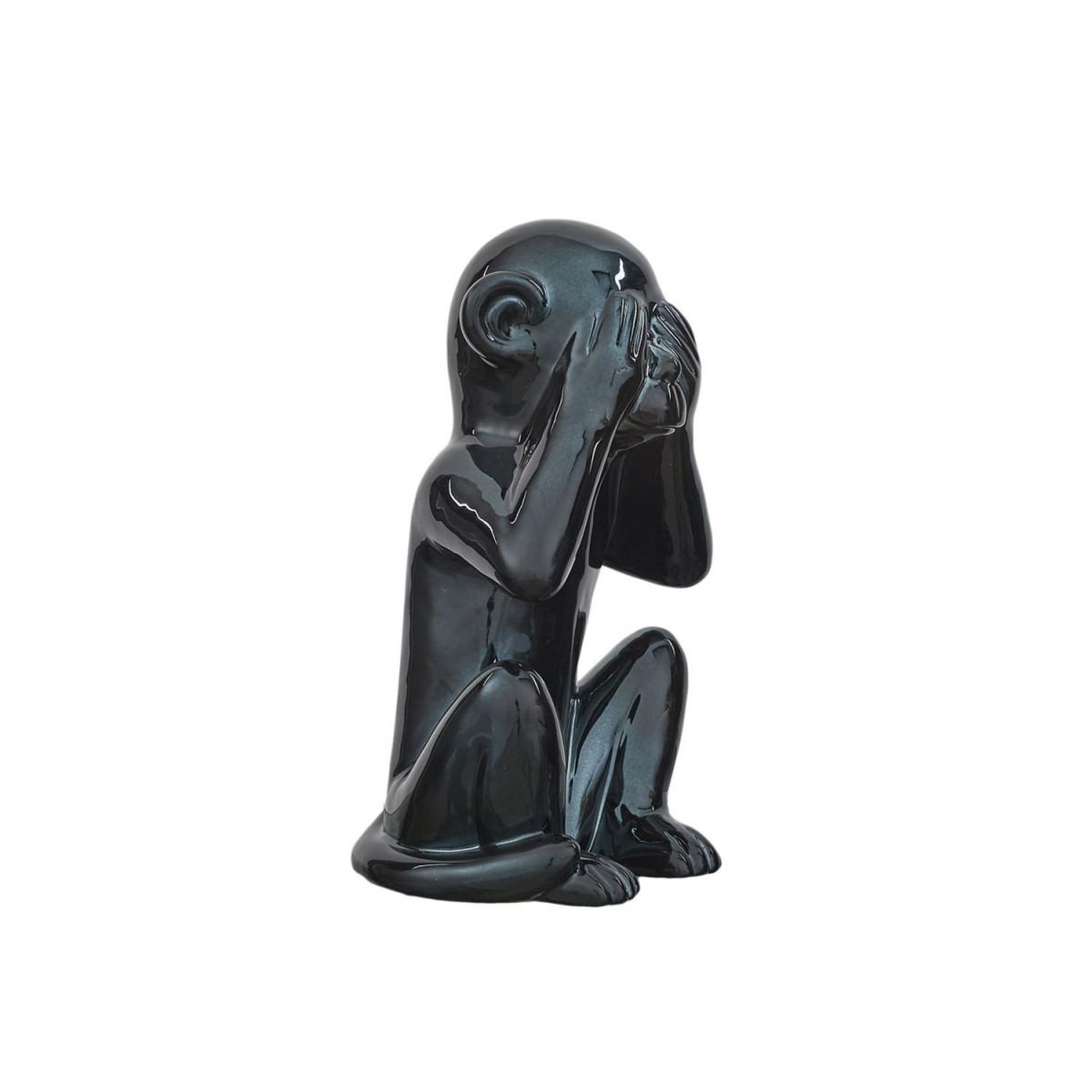 Voir la diapositive 3 : The Home Deco Factory Statuette déco  singe  28cm noir