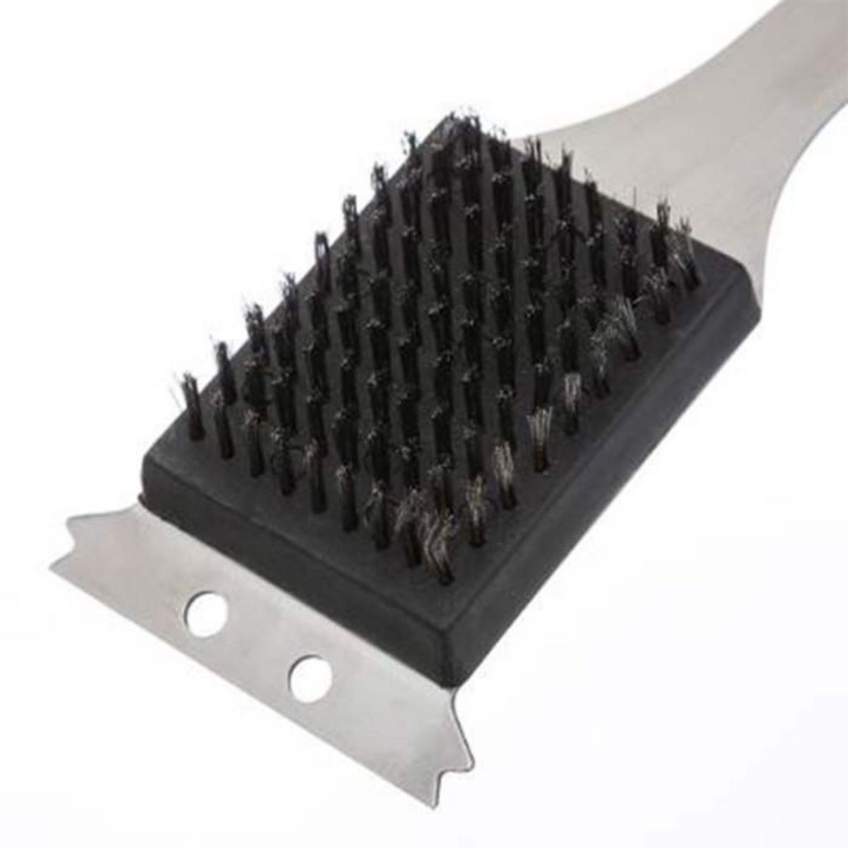 NEKA Brosse à Barbecue  Grilles  39cm Argent & Noir