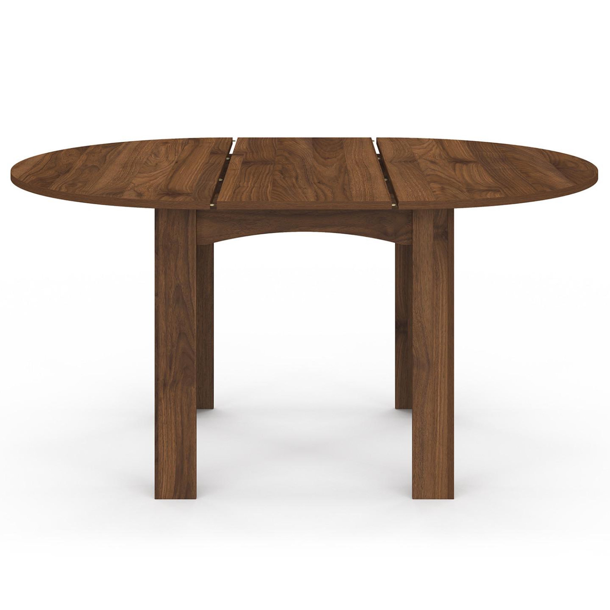 Voir la diapositive 3 : ID MARKET Table à manger extensible ronde dona 4-8 personnes noyer 110-150 cm