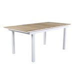 Paris Prix Table de Jardin Extensible  Mexico  180-240cm Naturel & Blanc