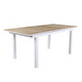 Voir la diapositive 1 : Paris Prix Table de Jardin Extensible  Mexico  180-240cm Naturel & Blanc