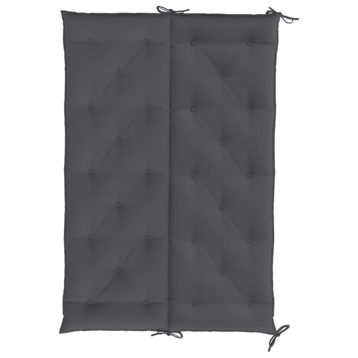 VIDAXL Coussin de banc de jardin anthracite tissu oxford