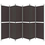 Voir la diapositive 4 : VIDAXL Cloison de separation 6 panneaux Marron 300x200 cm Tissu