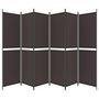 Voir la diapositive 4 : VIDAXL Cloison de separation 6 panneaux Marron 300x200 cm Tissu