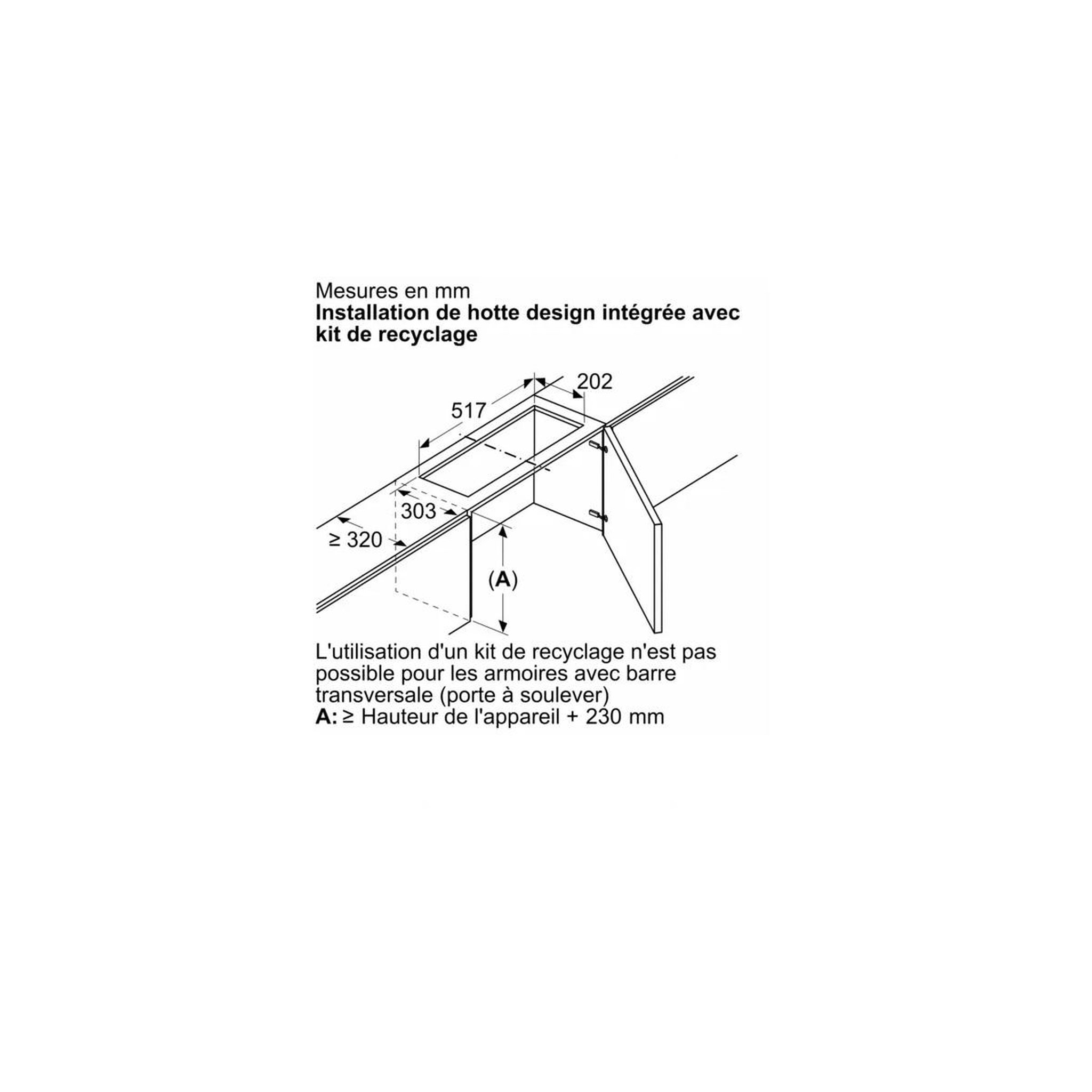 Voir la diapositive 3 : Neff Kit de recyclage pour hotte - z51ixc1x6