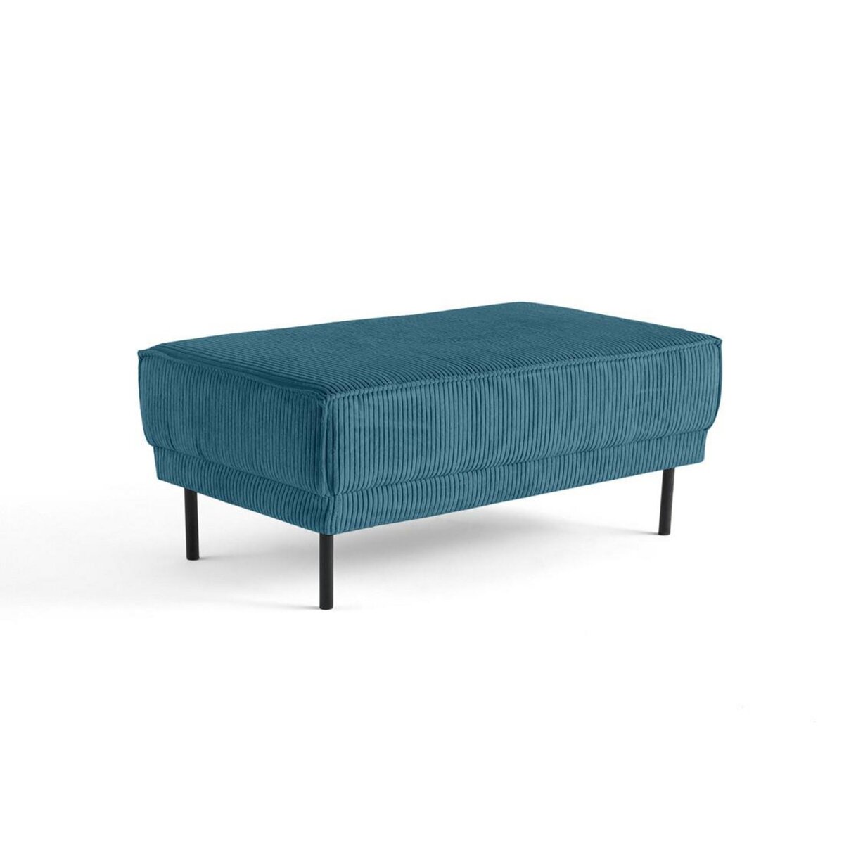 LISA DESIGN Charlie - pouf - pieds hauts - en velours côtelé