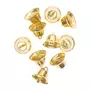 RICO DESIGN 10 petites cloches en métal doré