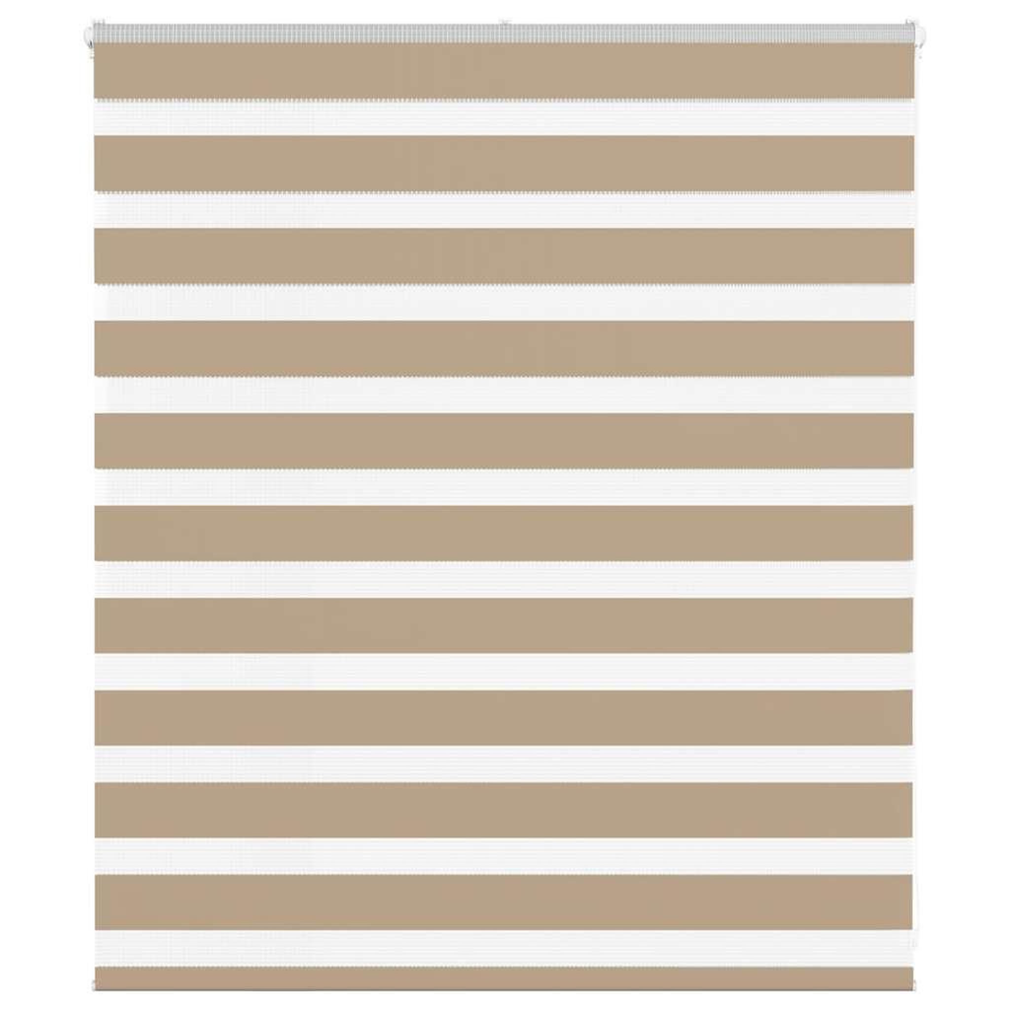 VIDAXL Store zebre marron sable largeur du tissu 115,9 cm polyester
