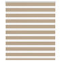 Voir la diapositive 1 : VIDAXL Store zebre marron sable largeur du tissu 115,9 cm polyester
