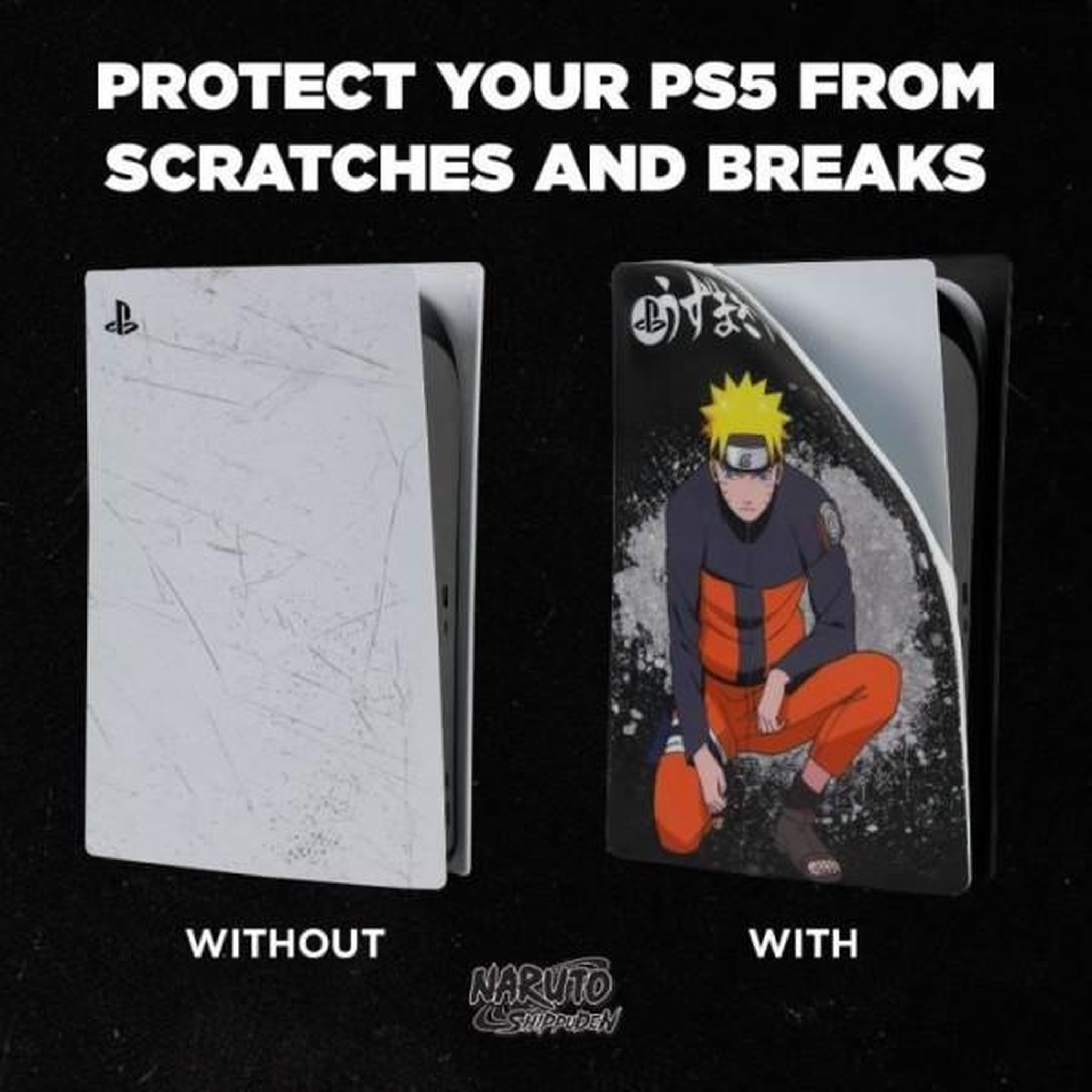 Voir la diapositive 3 : Konix Silicone Cover Pour Playstation 5 - Naruto-Accessoire-PS5